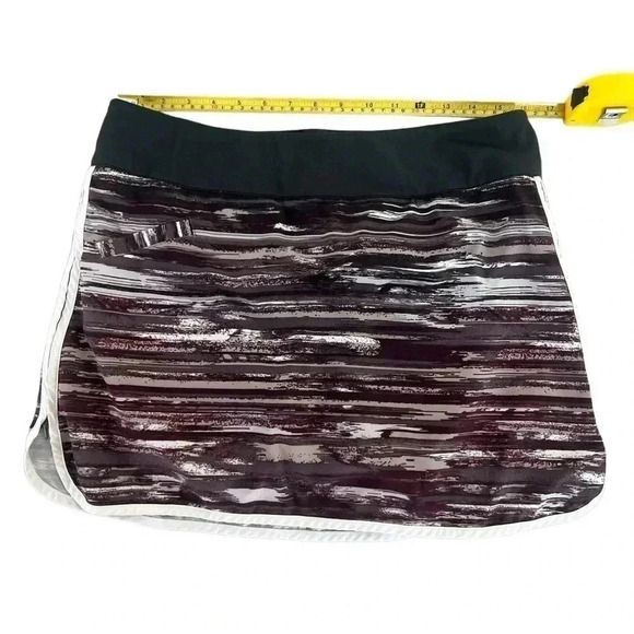 Athleta Skort Active Tennis Golf Black & Burgundy Size 12 - Picture 7 of 7